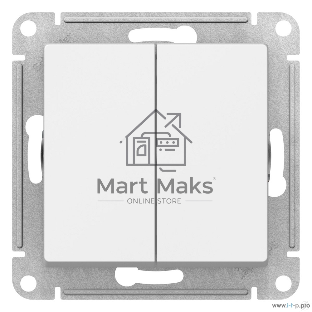 Механизм выключателя 2-кл. ATLAS DESIGN (сх.5) 10АХ бел. SchE ATN000151