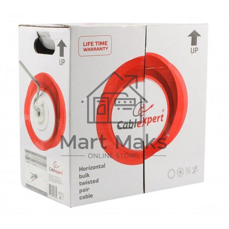 Кабель FPC Cablexpert UPC-5004E-SOL кат.5e CCA однож. 305м pullbox, серый