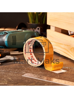 Двухсторонний скотч Rexant, полипропиленовая основа, 38 мм, ролик 5 м