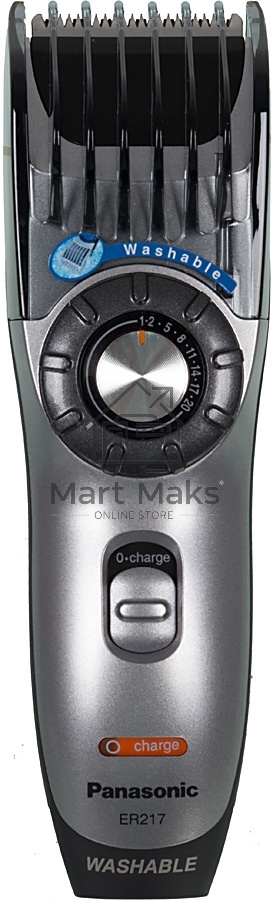 Машинка для стрижки Panasonic ER217S520 серебристый (насадок в компл:1шт)