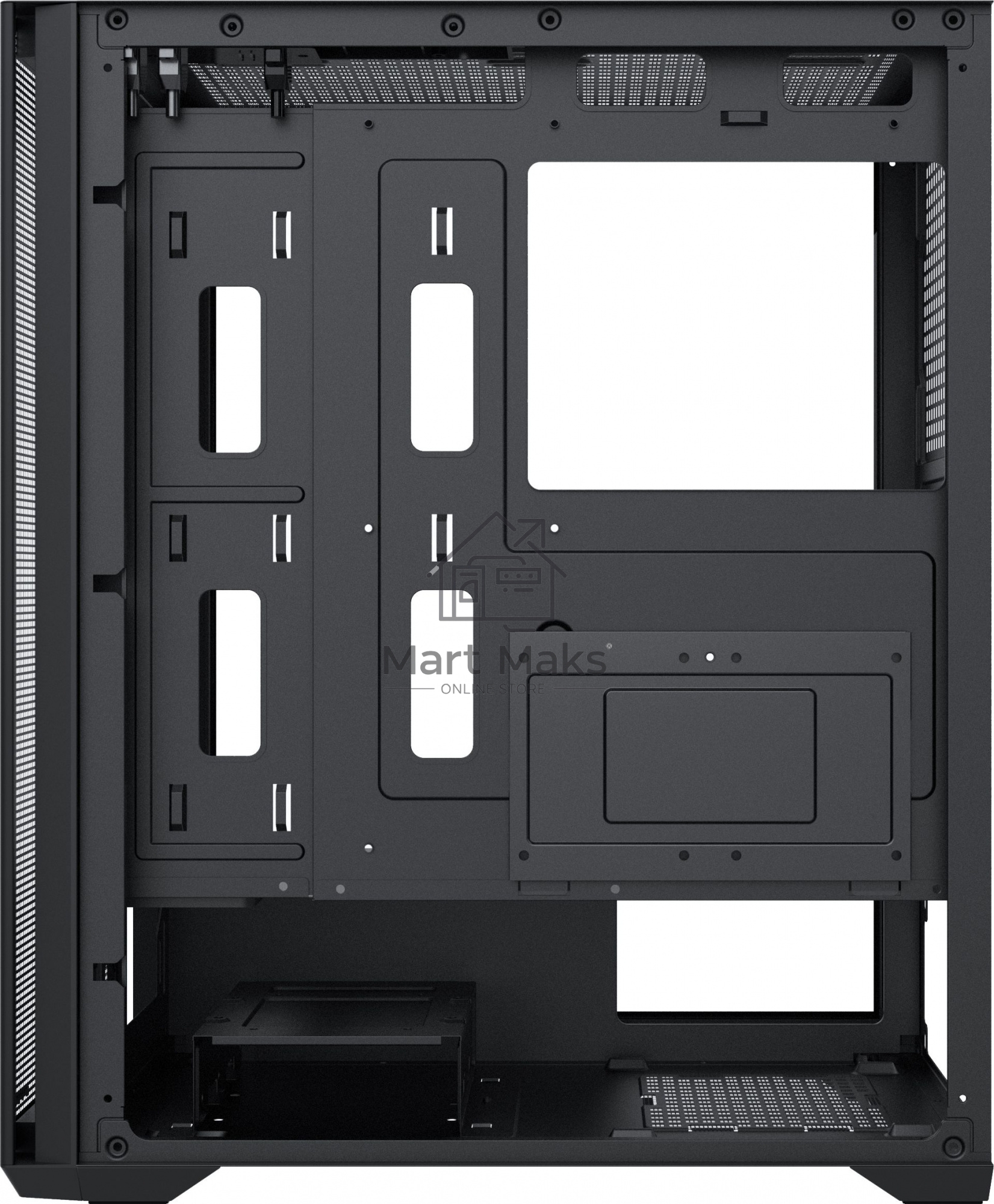 Компьютерный корпус Aerocool / Formula Air Power G5 черный без БП ATX 1x120mm 1xUSB3.0 1xUSB3.1 audio bott PSU