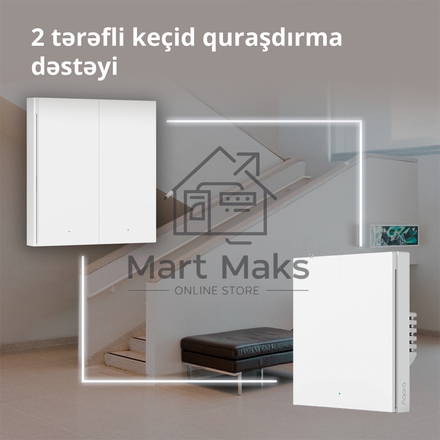 Умный выключатель одноклавишный Aqara Smart Wall Switch H1 (WS-EUK01)