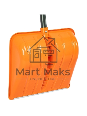 Лопата для уборки снега Сибртех пластиковая, 400х405х1380 мм, стальной черенок, усиленная