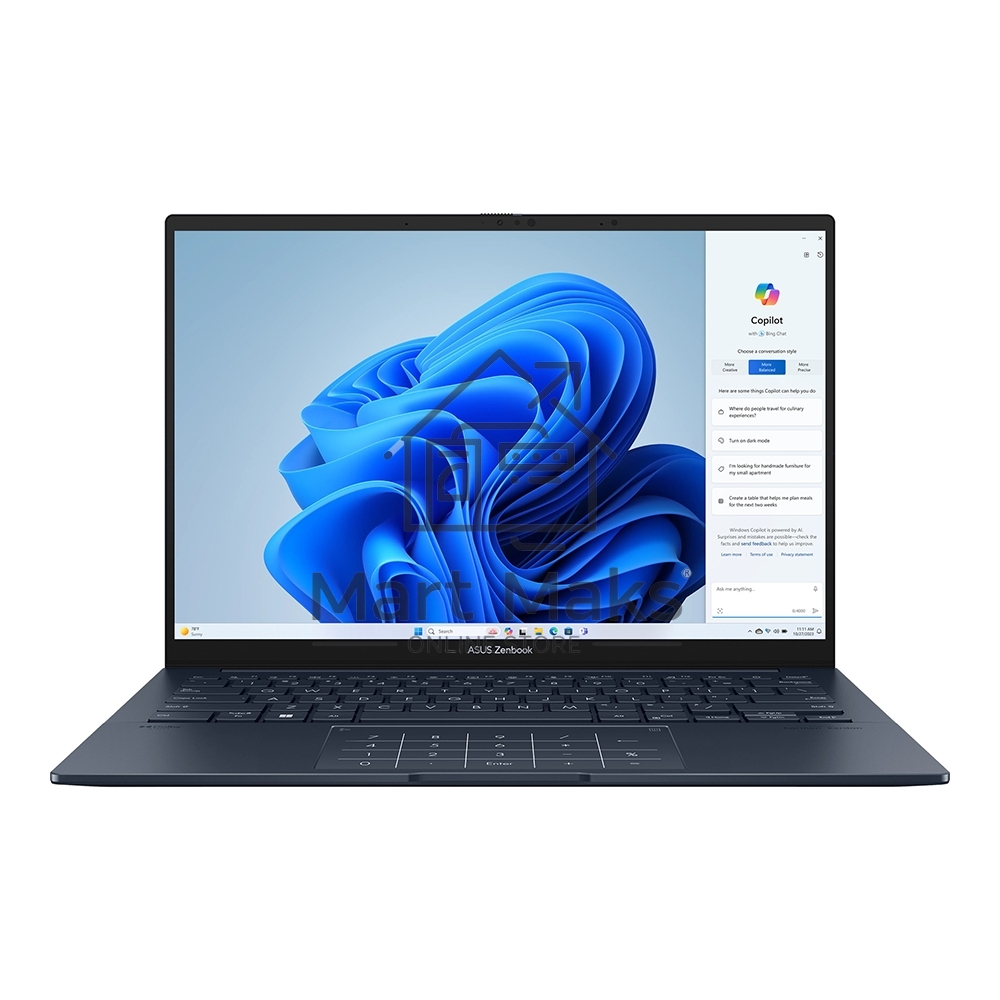 Ноутбук Asus Zenbook 14 UX3405MA-QD489 Core Ultra 5 125H 16Gb SSD1Tb Intel Arc 14