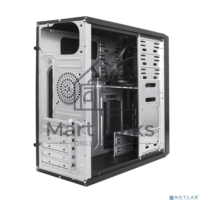 Компьютерный корпус Miditower ExeGate CP-606U-AB600 (ATX, AB600 с вент. 8см, 1*USB+1*USB3.0, аудио)