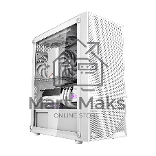 Компьютерный корпус без блока питания PCCOOLER C3B310 WH, Mesh Mid Tower, White, TG, 0.4 SPCC, no fans mATX, mITX 160/340/170мм 1x2.5