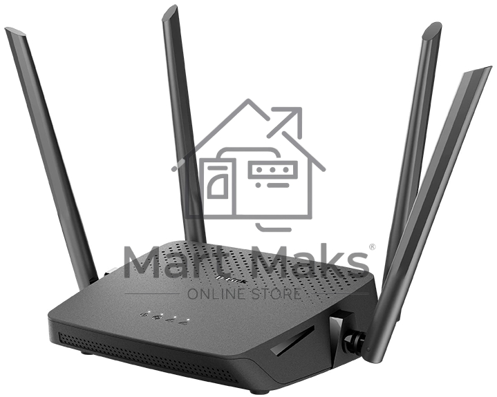 Роутер беспроводной D-Link DIR-825/RU/R7 (DIR-825/RU/R7A) AC1200 10/100/1000BASE-T черный