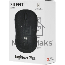 Мышь беспроводная Logitech B220 Silent черный, 1000 dpi, радиоканал, USB, кнопки - 3
