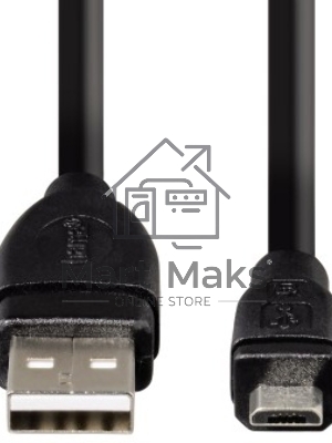 Кабель USB2.0 Hama USB A (m)/micro USB B (m) 0.75м (00054587)