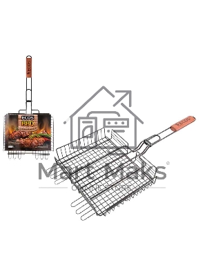 Решетка для барбекю ECOS 22139D с антипригарным покрытием, размер: 31x24x5см