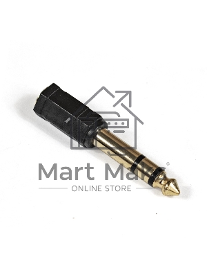 Переходник аудио Exegate EX284949RUS EX-AA-3F6M (6.35мм Jack M/3.5мм Jack F)