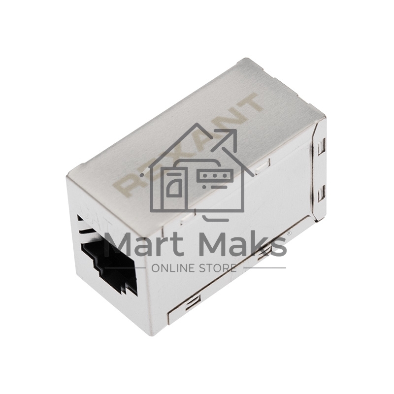 Проходной адаптер, RJ-45(8P-8C), FTP экранированный, кат.6, (гнездо-гнездо), Rexant