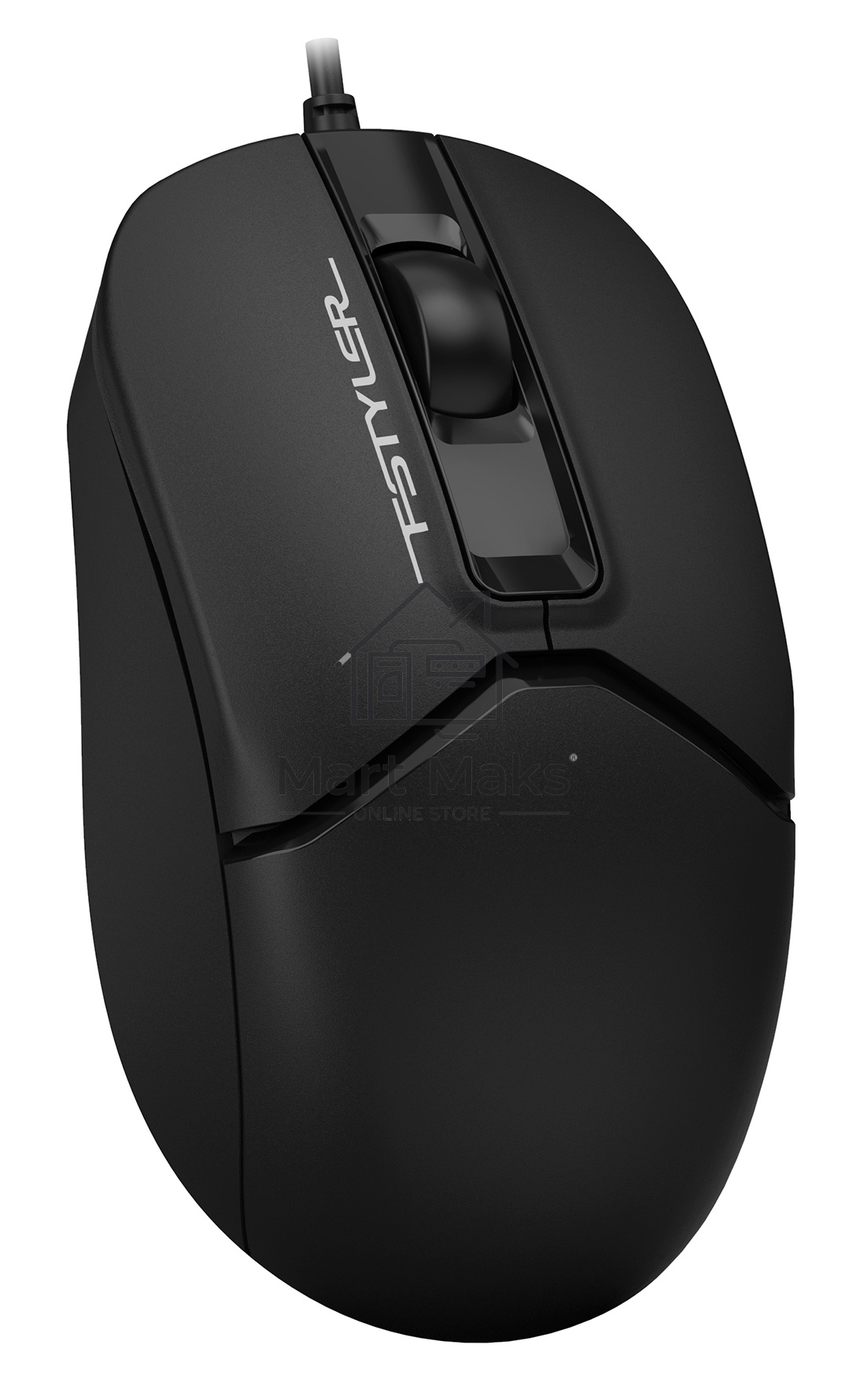 Мышь проводная A4Tech Fstyler FM12S черный, 1200 dpi, USB, кнопки - 3