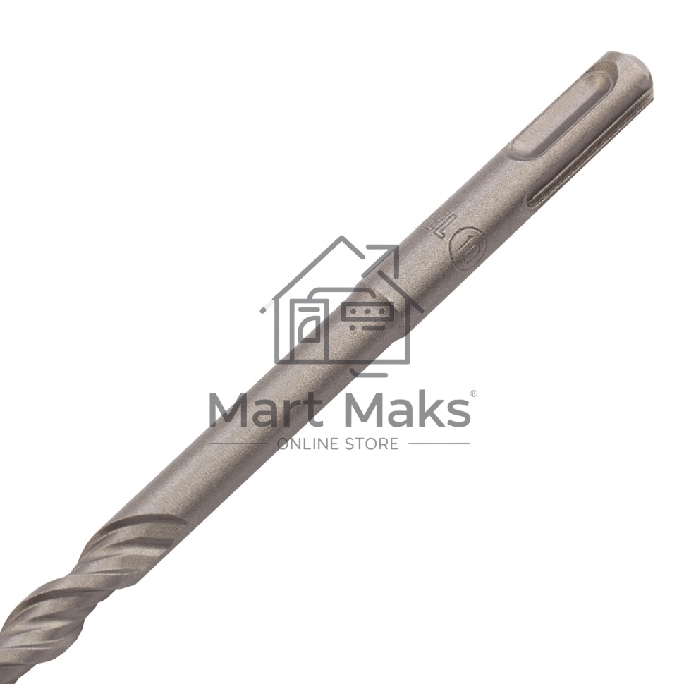 Бур по бетону, двойная спираль, Cobalt W-tip, 10x600 мм, SDS PLUS Denzel