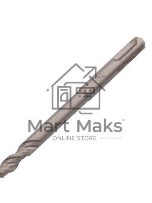 Бур по бетону Denzel двойная спираль, Cobalt W-tip, 10x600 мм, SDS PLUS