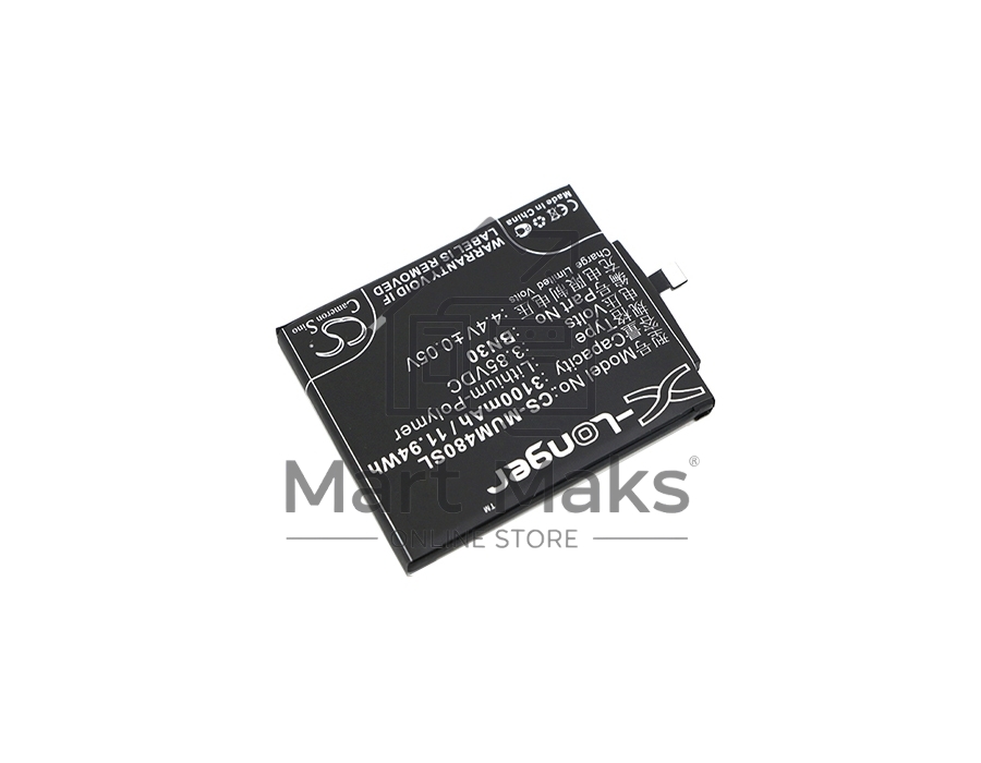 Аккумулятор CameronSinoCS-MUM480SL BN30 для Xiaomi Redmi 4A3.85V / 3100mAh / 11.94Wh