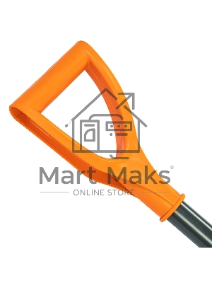 Лопата для уборки снега Сибртех пластиковая, 400х405х1380 мм, стальной черенок, усиленная