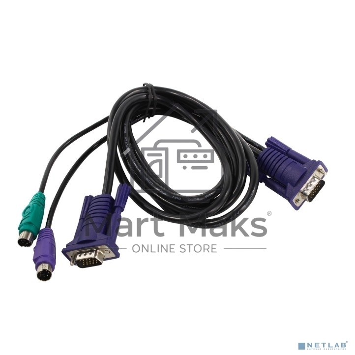 Переключатель D-Link DKVM-CB Кабель KVM длиной 1,8 м с разъемами PS2