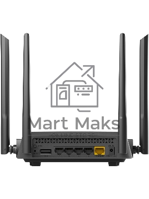 Роутер беспроводной D-Link DIR-825/RU/R7 (DIR-825/RU/R7A) AC1200 10/100/1000BASE-T черный