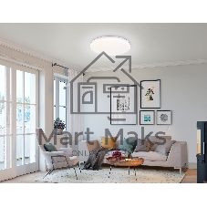 Светодиодный светильник RGB Ambrella light FZ417 WH белый IP20 46W 3000K-6500K+RGB D380*60 (ПДУ ИК)