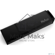 Флешка USB Netac U351 (NT03U351N-032G-32BK), 32Gb, USB 3.0, R/W 110/45, черный