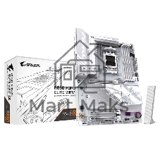 Материнская плата Gigabyte B850 AORUS ELITE WIFI7 ICE rev. 1.1, AM5, AMD B850, 4xDDR5, 4xSATA, 3xM.2, 1xPCIe 5.0 x16, 2xPCIe 3.0 x16, 1xDP, 1x2.5Gb LAN, Wi-Fi 7, Bluetooth 5.4, 1xUSB-C 10Gbps, 2xUSB-A 10Gbps, 5xUSB-A 5Gbps, 4xUSB-A 2.0, 3x3.5 мм + S/PDIF оптический, 7.1, ATX
