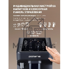 Кофемашина Polaris PACM 2048SW 1450Вт черный