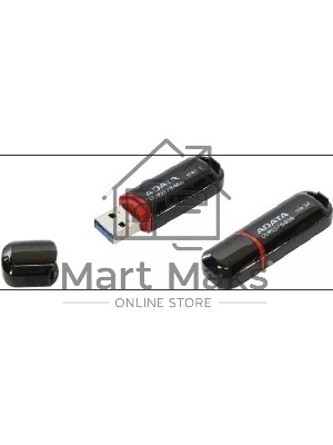 Флешка USB ADATA UV150 (AUV150-64G-RBK), 64Gb, USB 3.0, R/W 100/40, черный