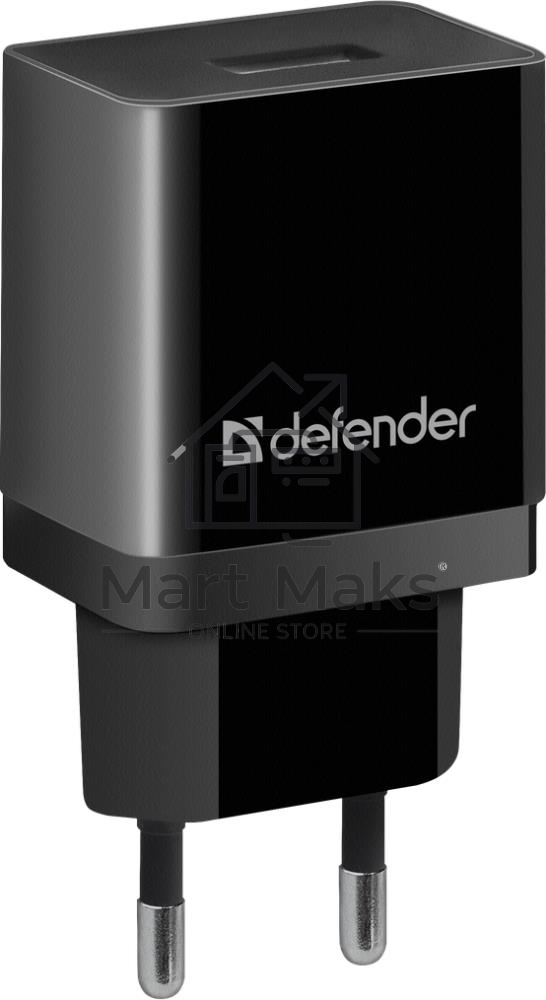 Сетевой адаптер Defender 1xUSB, 5V/2.1А, пакет, черный (EPA-10)
