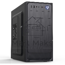 Компьютерный корпус с блоком питания Foxline 450Вт. Сase Forza mATX, 450W, 2xUSB 2.0, Black, w/o FAN, 12 см fan PSU, power cord