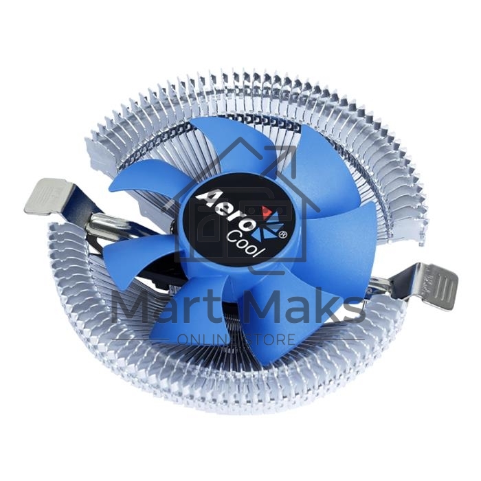 Кулер для процессора AeroCool / Formula Verkho I серебристый, 80 мм, алюминий, 2500 об/мин, 29.7 дБ, 4 pin, 90 Вт, 45 мм