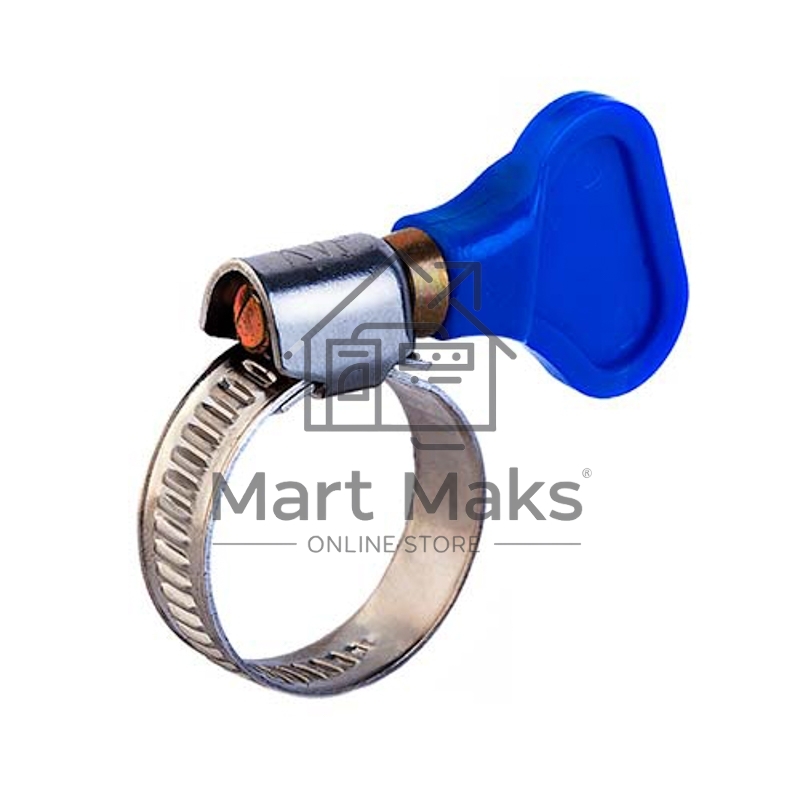 Хомут червячный Rexant 20-32/9-0,7 мм, с ключом, нержавеющая сталь W2, (50 шт/уп)