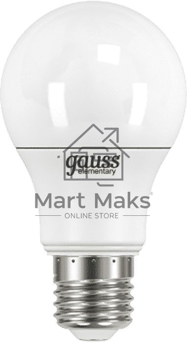 Лампа светодиодная Gauss Elementary 7Вт цок.:E27 груша 220B 4100K св.свеч.бел.нейт. A60 (упак.:10шт) (23227A)