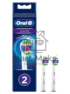 Насадка для зубных щеток Oral-B 3D белый EB18pRB (упак.:2шт)