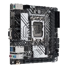 Материнская плата ASUS PRIME H610I-PLUS-CSM, LGA 1700, Intel H610, 2xDDR5, 4xSATA, 1xM.2 PCIe 3.0 x4, 1xPCIe 4.0 x16, 1xHDMI, 1xDP, 1xVGA, 2xUSB-A 3.2 Gen 1, 2xUSB-A 2.0, 1x 1Gb LAN, 3x3.5 мм, 7.1, Mini-ITX