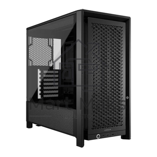 Компьютерный корпус без блока питания Corsair Frame 4000D, Midi-Tower, TG, no fan, 2xUSB-A 3.2, 1xUSB 3.2 Type-C, E-ATX, ATX, mATX, mITX черный
