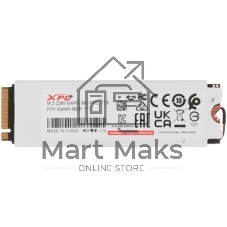Накопитель SSD ADATA XPG MARS 980 PRO, 2Tb, PCIe 5.0 x4, M.2 2280, NVMe, R/W 14000/13000, с радиатором