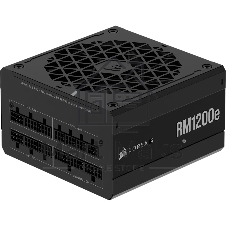 Блоки питания/ Power Supply Corsair RM1200e Low-Noise, Model RPS0189, 1200W 80+ Gold (ATX, 3.1, PCIe 5.1, Full modular, 1x24(20+4)pin, 1x12V-2x6, 1x16-pin PCIe, 2x4+4-pin CPU +12V (EPS), 4x4-pin Molex, 6x6+2-pin PCIe, 7xSATA3, Active, 140x140mm, 150x150x86mm, APFC, Power cable-EU, black)