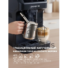 Кофемашина Polaris PACM 2048SW 1450Вт черный