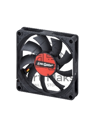 Вентилятор для корпуса ExeGate EX08015S3P черный, 80 мм, 2000 об/мин, 20.5 дБ, 3 pin