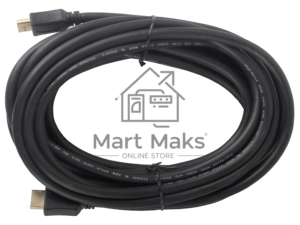 Кабель Cablexpert HDMI CC-HDMI4-7.5M, 19M/19M, v2.0, медь, позол.разъемы, экран, 7.5м, черный, пакет