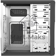 Компьютерный корпус с блоком питания Foxline 450Вт. Сase Forza mATX, 450W, 2xUSB 2.0, Black, w/o FAN, 12 см fan PSU, power cord