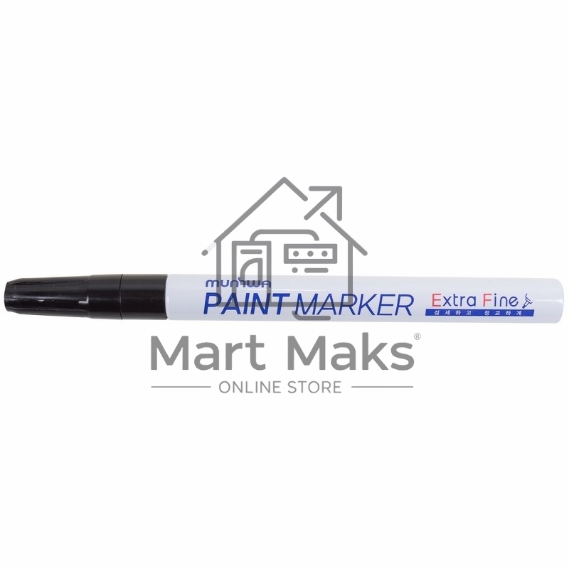 Маркер-краска MunHwa «Extra Fine Paint Marker» 1 мм, черная, нитрооснова