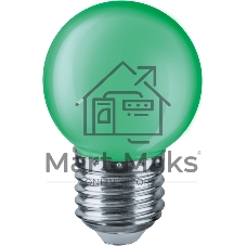 Лампа светодиодная Navigator NLL-G45-1-230-G-E27 1 Вт шар E27 220-240В зел.