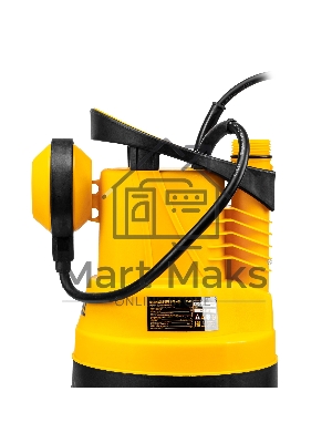 Дренажный насос для чистой воды DPB400, 400 Вт, подъем 11 м, 5500 л/ч Denzel