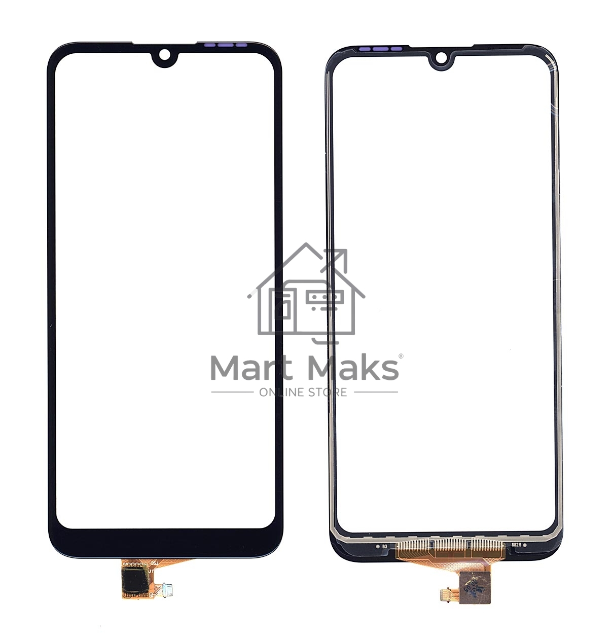 Сенсорное стекло (тачскрин) для Huawei Y6 2019, черное