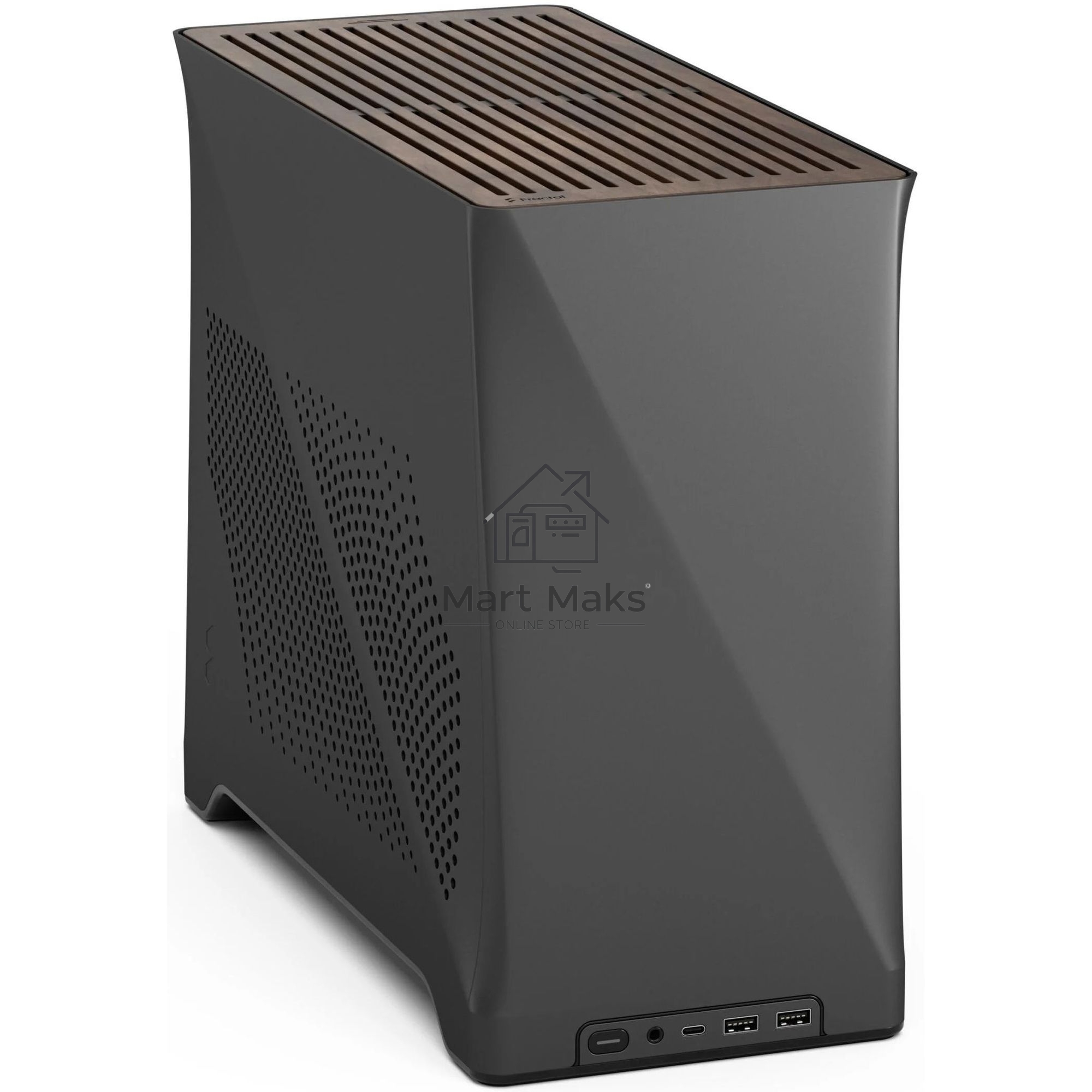 Корпус ПК без блока питания Fractal Design Era 2, Mini-Tower, 2x120mm, 2xUSB-A 3.0 + 1xUSB 3.2 Type-C, SFX PSU Support, mITX Charcoal Gray