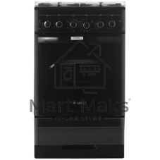 Плита газовая Gefest ПГ 5300-02 0046 черный, конфорок 4 шт, духовка 52 л, 50 см x 85 см x 58.5 см