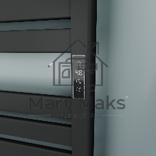 Полотенцесушитель дизайнерский электрический BAU Elite Elegant Black 60х45, подключение справа, черн