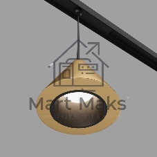 Трековый светильник Slim Magnetic 5W 4200K Event (латунь) 85039/01